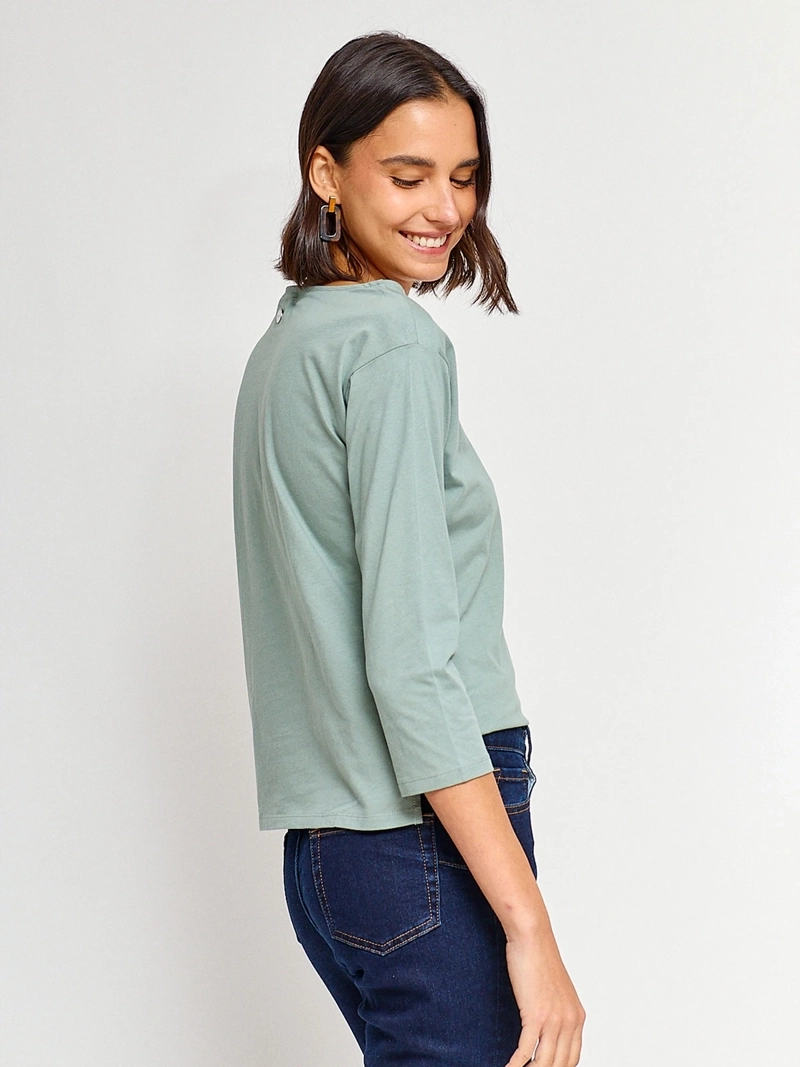 POLERA MUJER REGATTA ALGODÓN MANGA 3/4 - 2