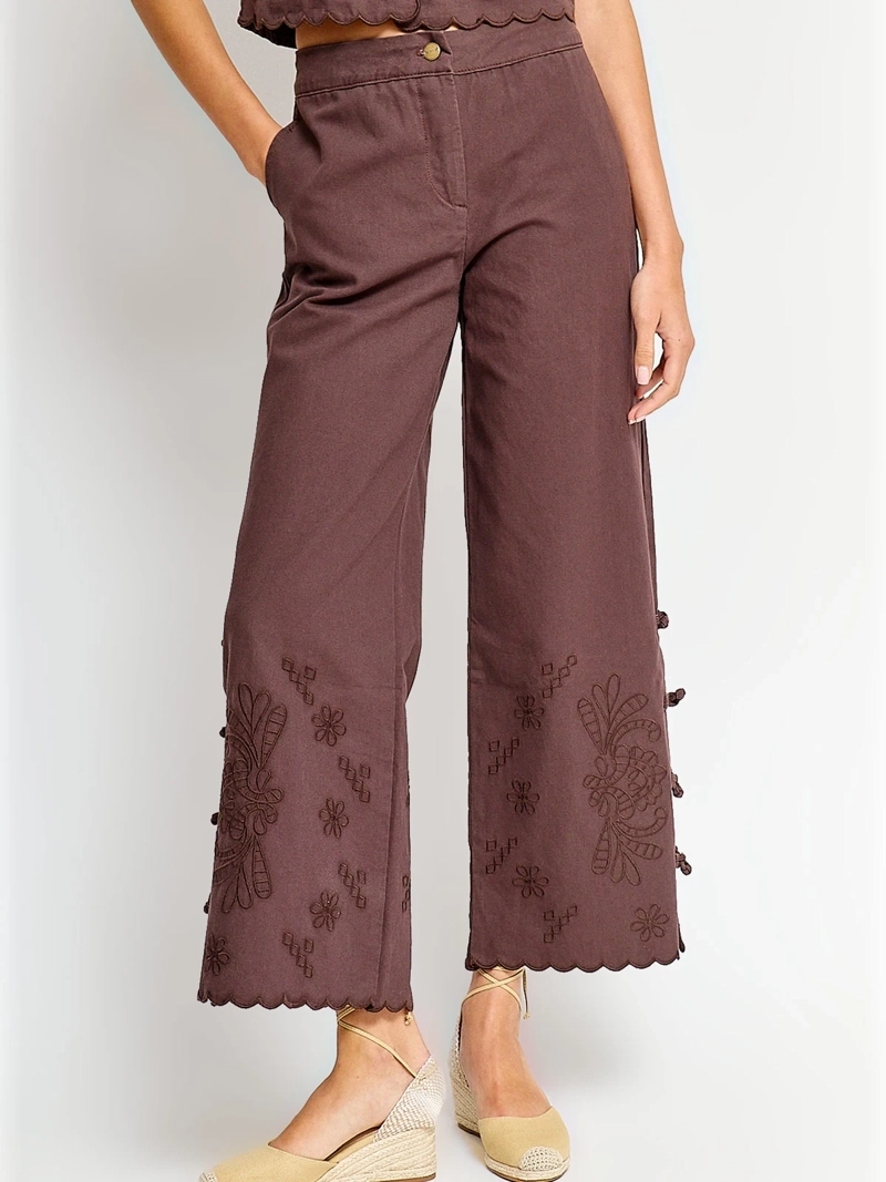 PANTALÓN MUJER TATIENNE ALGODÓN BRODERIE - 2