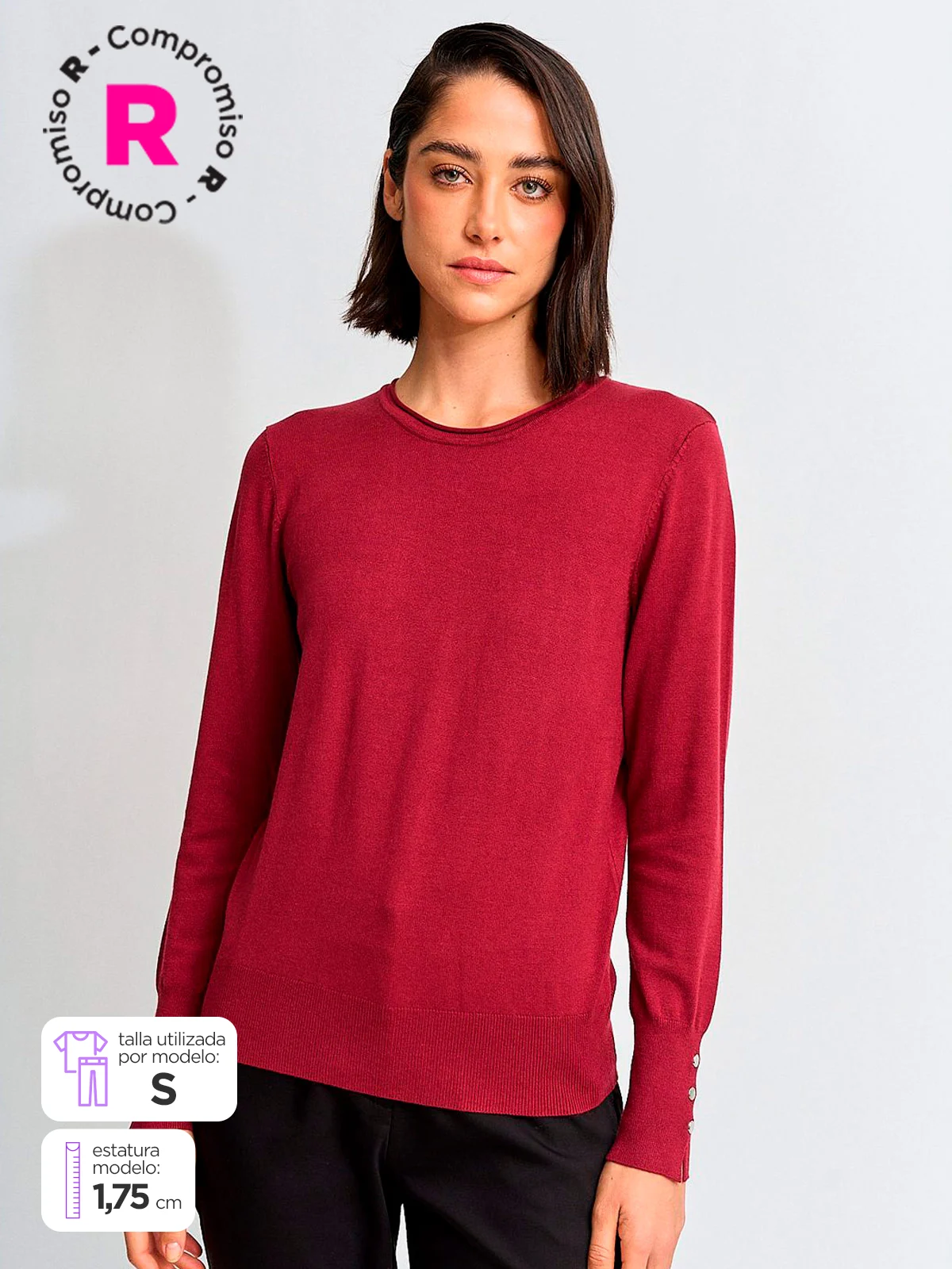 SWEATER MUJER MARQUIS CUELLO REDONDO - 1