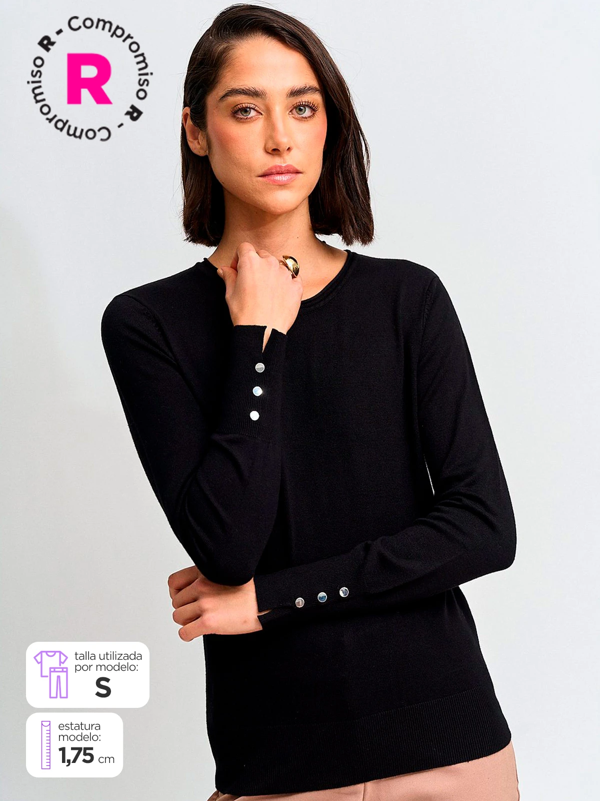 SWEATER MUJER MARQUIS CUELLO REDONDO - 1