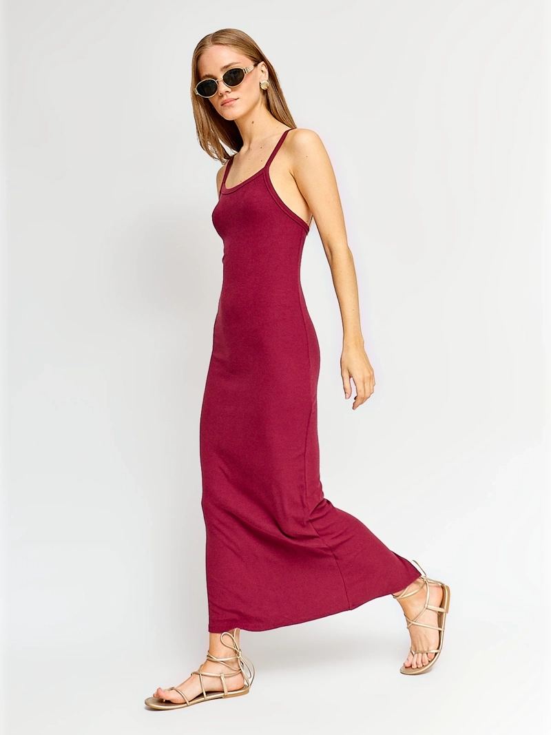 VESTIDO MUJER INDEX LARGO PUNTO - 2