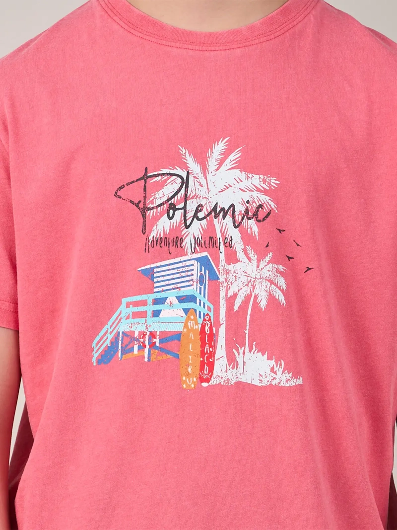 POLERA NIÑO POLEMIC ALGODÓN MANGA CORTA - 2