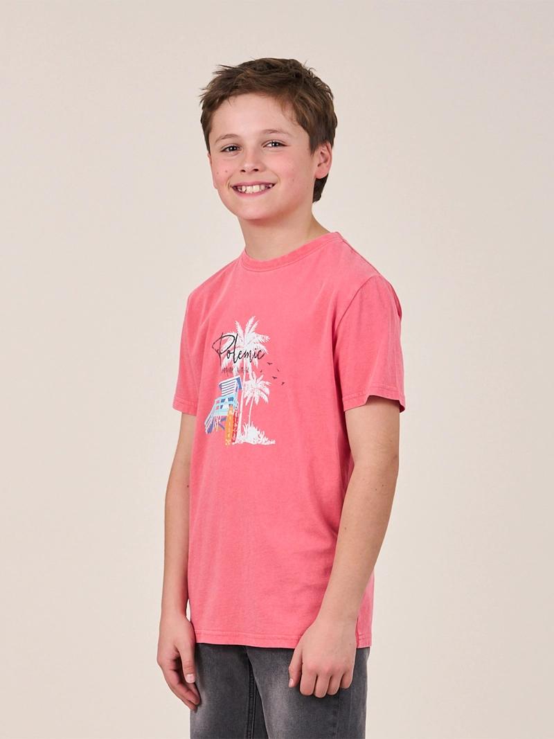 POLERA NIÑO POLEMIC ALGODÓN MANGA CORTA - 4