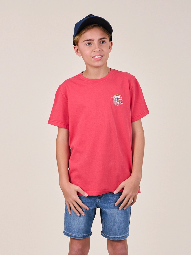 POLERA NIÑO POLEMIC ALGODÓN MANGA CORTA