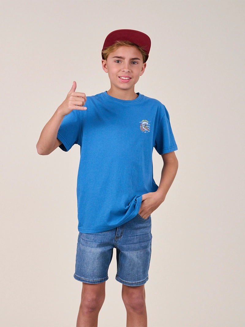POLERA NIÑO POLEMIC ALGODÓN MANGA CORTA