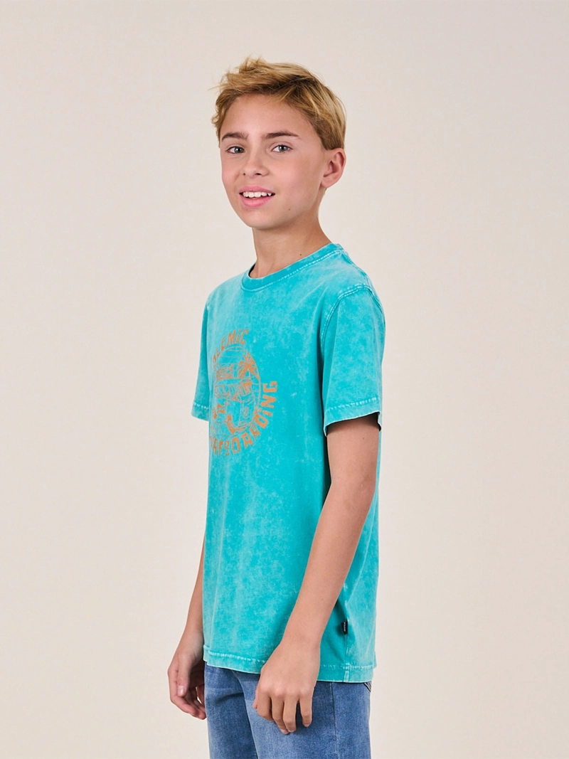 POLERA NIÑO POLEMIC ALGODÓN MANGA CORTA - 4