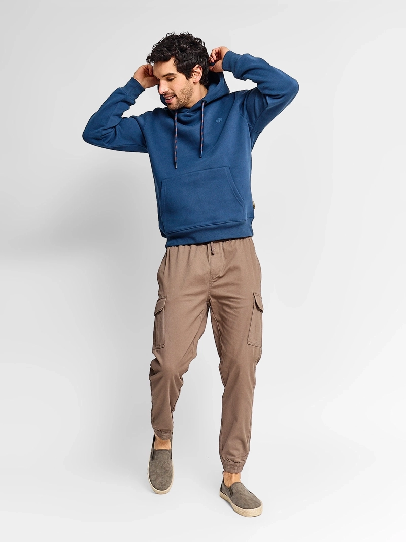 POLERÓN HOMBRE ROBERT LEWIS ALGODÓN HOODIE BÁSICO - 4