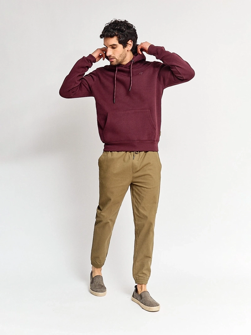 POLERÓN HOMBRE ROBERT LEWIS ALGODÓN HOODIE BÁSICO - 4