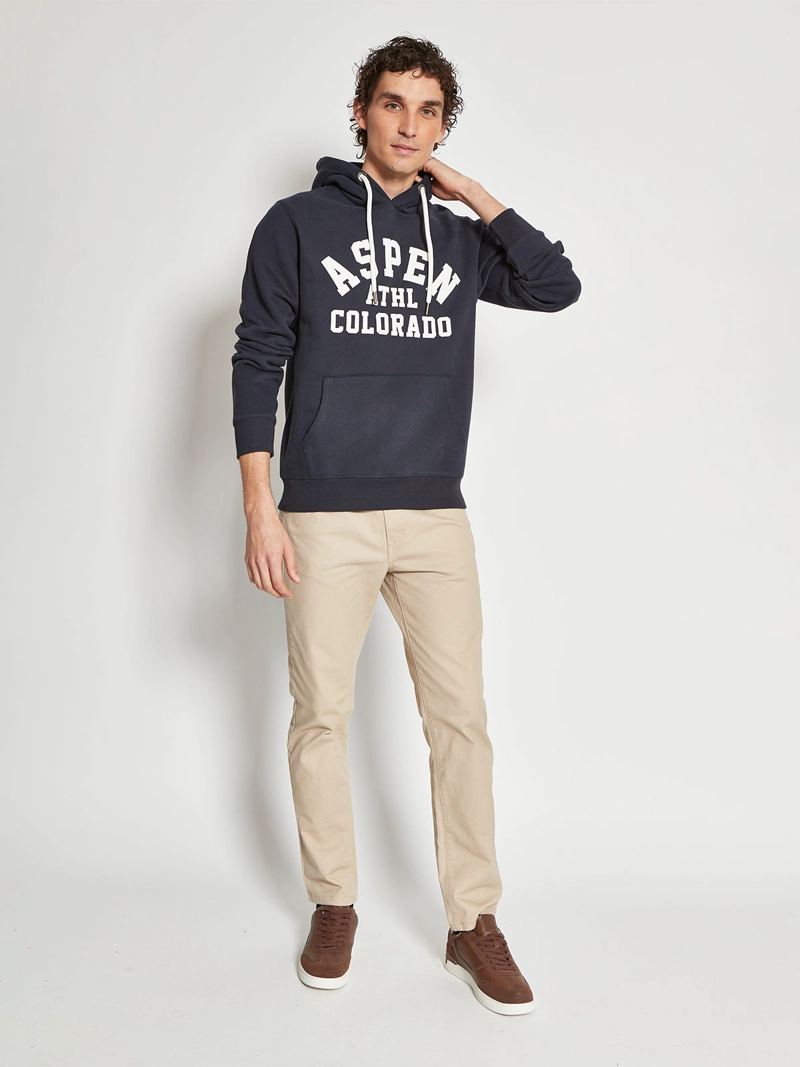 POLERÓN HOMBRE ROBERT LEWIS ALGODÓN HOODIE ESTAMPADO - 4