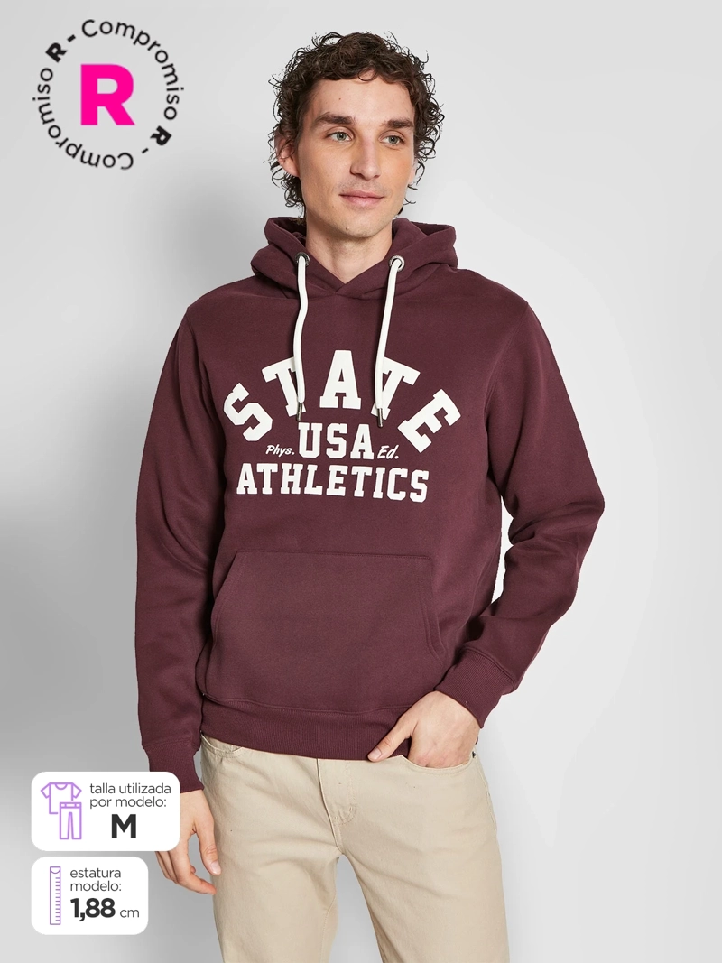 POLERÓN HOMBRE ROBERT LEWIS ALGODÓN HOODIE ESTAMPADO - 1