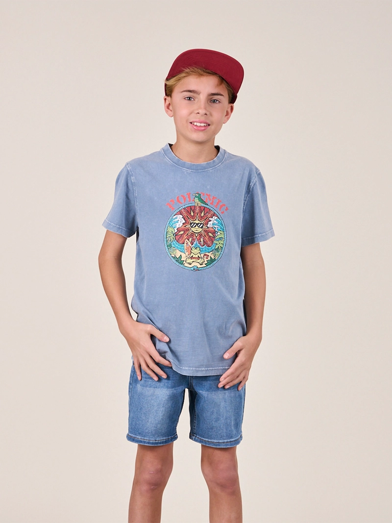 POLERA NIÑO POLEMIC ALGODÓN  - 1