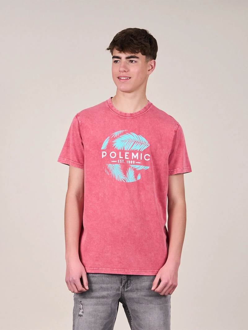 POLERA NIÑO POLEMIC ALGODÓN MANGA CORTA - 1