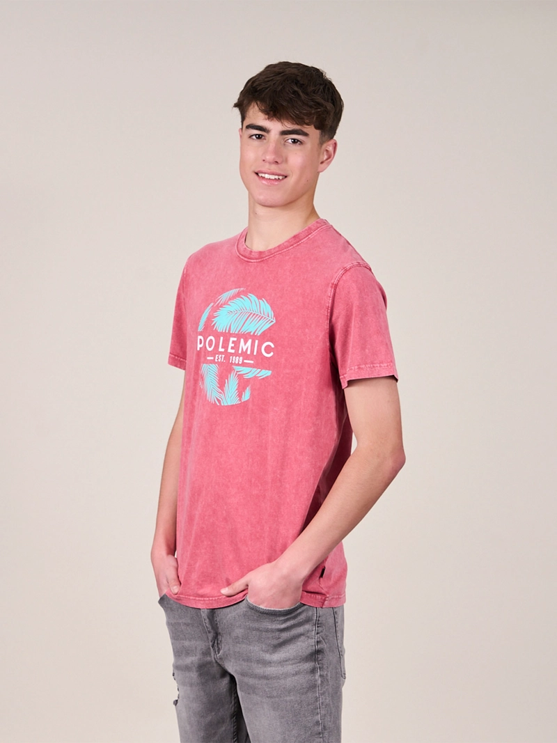 POLERA NIÑO POLEMIC ALGODÓN MANGA CORTA - 2