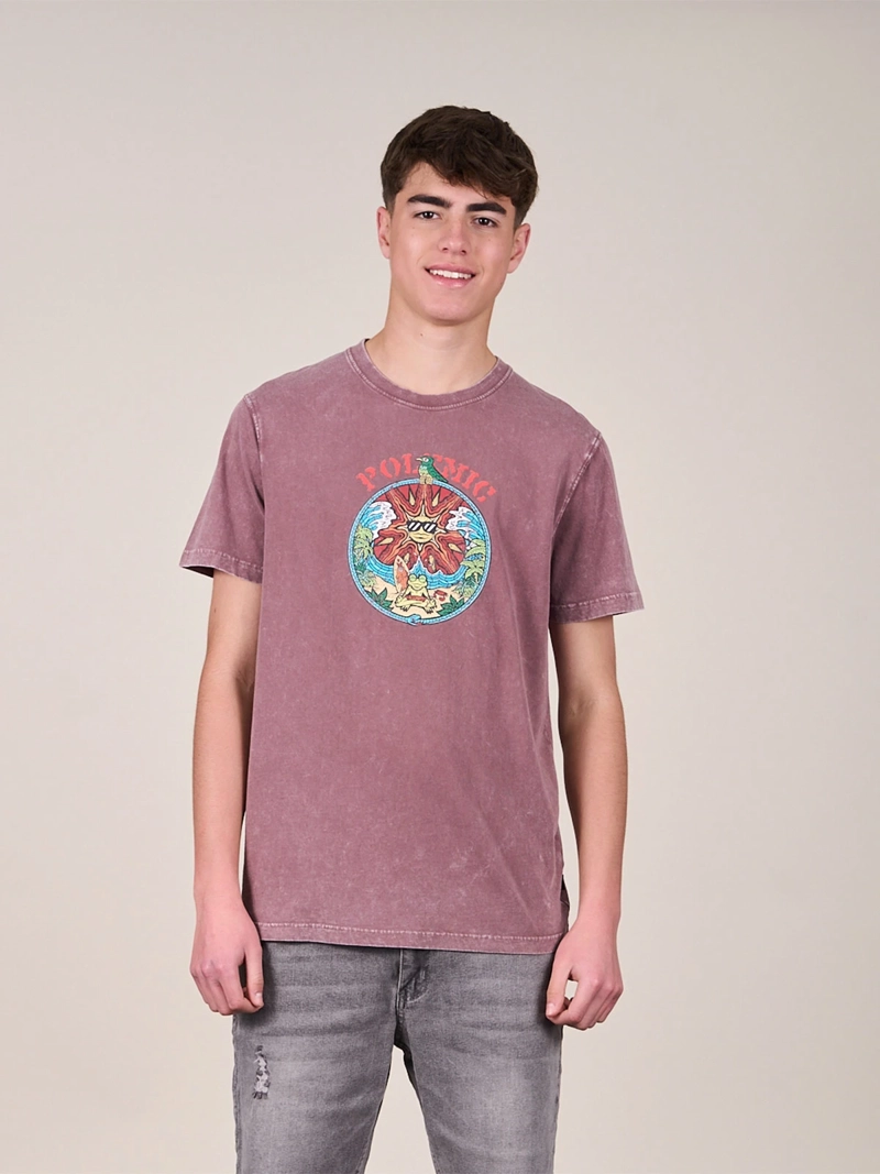 POLERA NIÑO POLEMIC ALGODÓN MANGA CORTA - 1