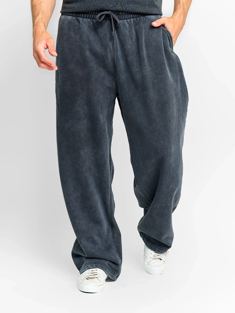 PANTALÓN DE BUZO HOMBRE INDEX ALGODÓN WIDELEG - 1