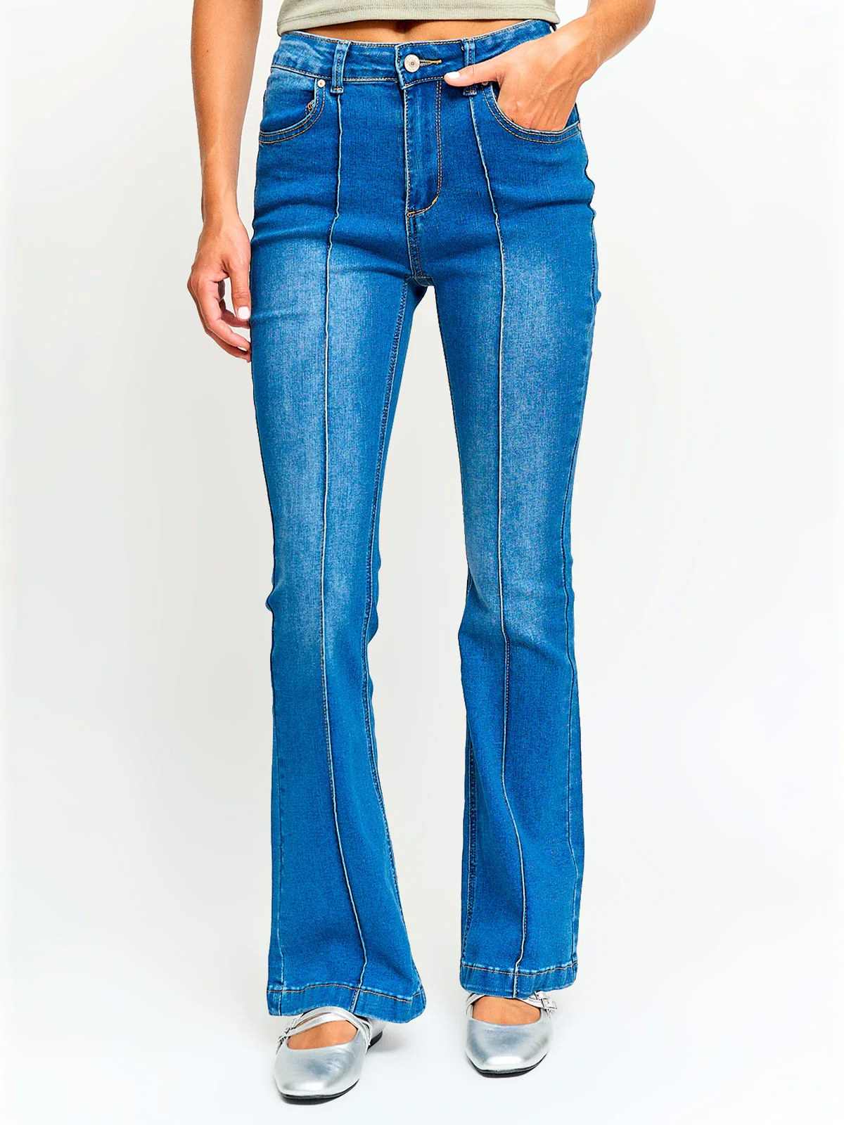 JEANS MUJER INDEX ALGODÓN FLARE - 2
