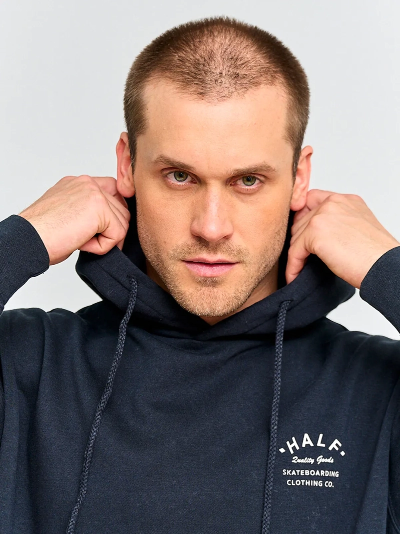 POLERÓN HOMBRE HALF ALGODÓN HOODIE ACID WASH PRINT - 3