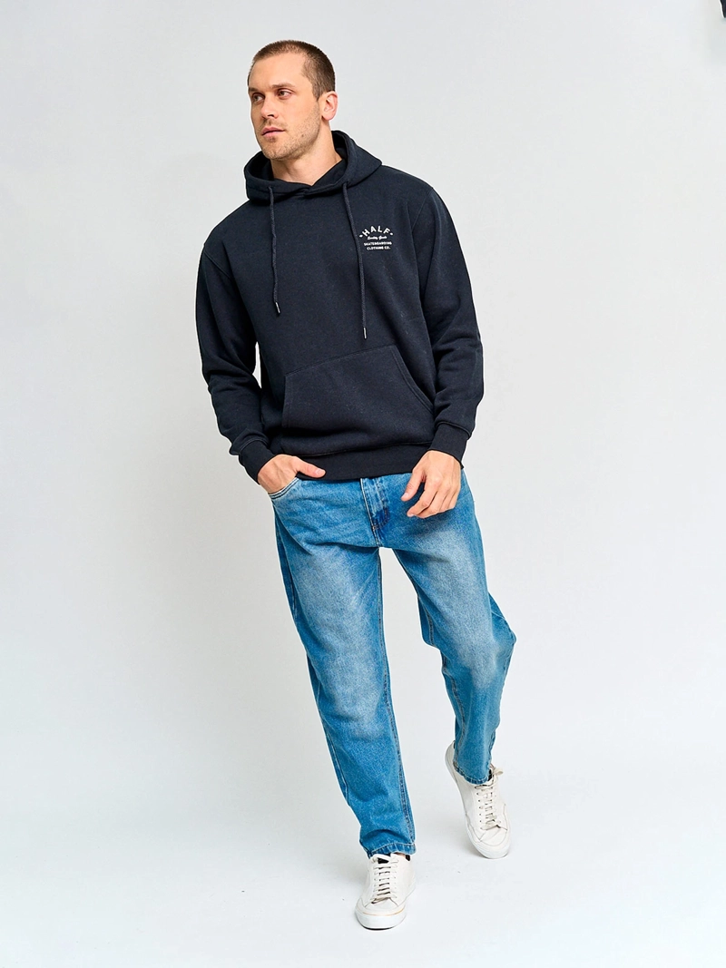 POLERÓN HOMBRE HALF ALGODÓN HOODIE ACID WASH PRINT - 4