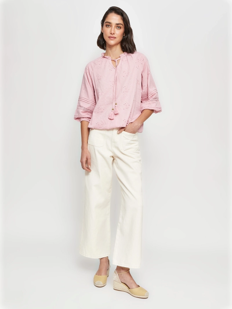 BLUSA MUJER AZIZ ALGODÓN MANGA 3/4 - 4