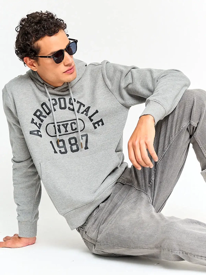 POLERÓN HOMBRE AEROPOSTALE SUEDE HOODIE - 4