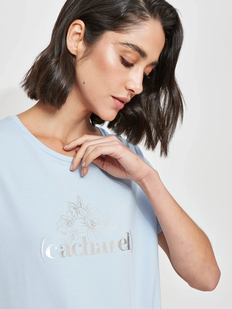 POLERA MUJER CACHAREL ALGODÓN MANGA CORTA - 3