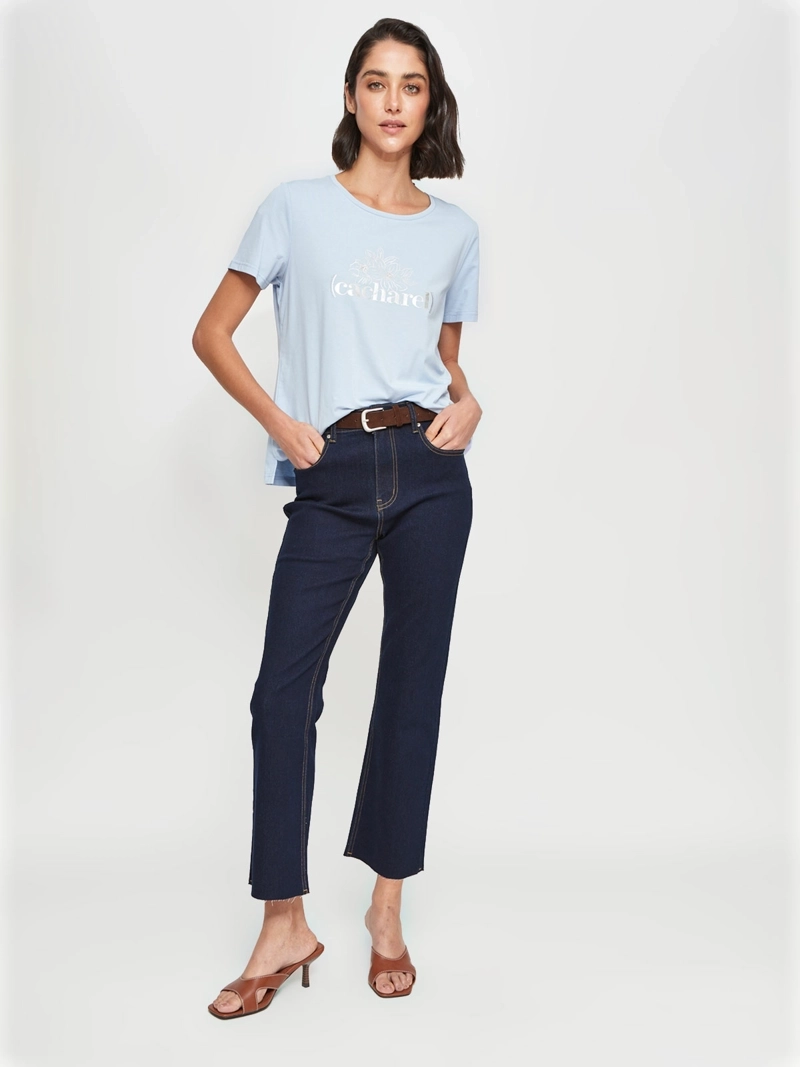 POLERA MUJER CACHAREL ALGODÓN MANGA CORTA - 4