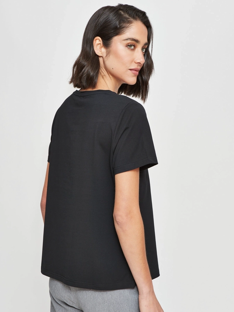 POLERA MUJER CACHAREL ALGODÓN MANGA CORTA - 2