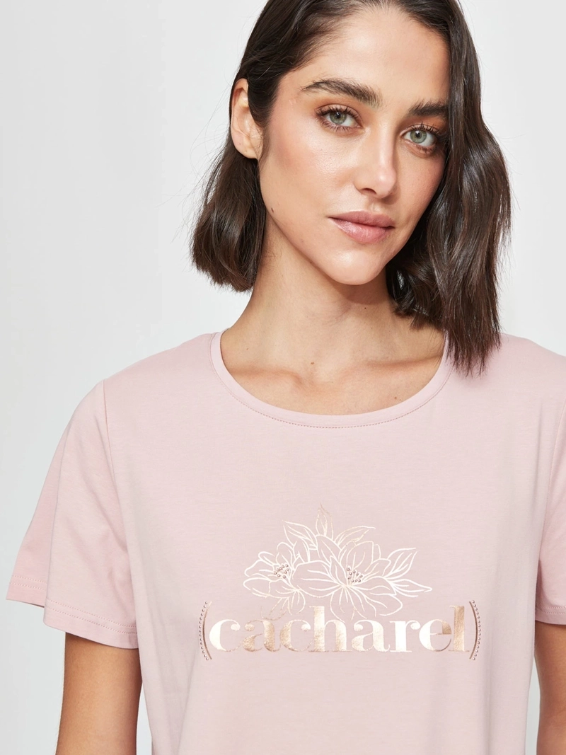 POLERA MUJER CACHAREL ALGODÓN MANGA CORTA - 3