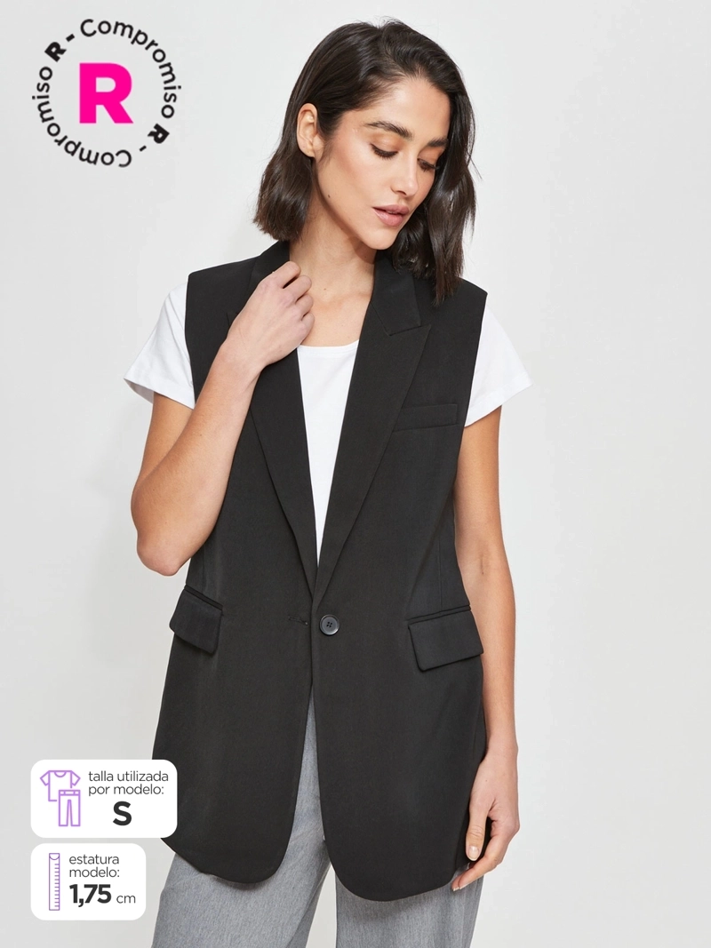 BLAZER MUJER MARQUIS SIN MANGAS - 1