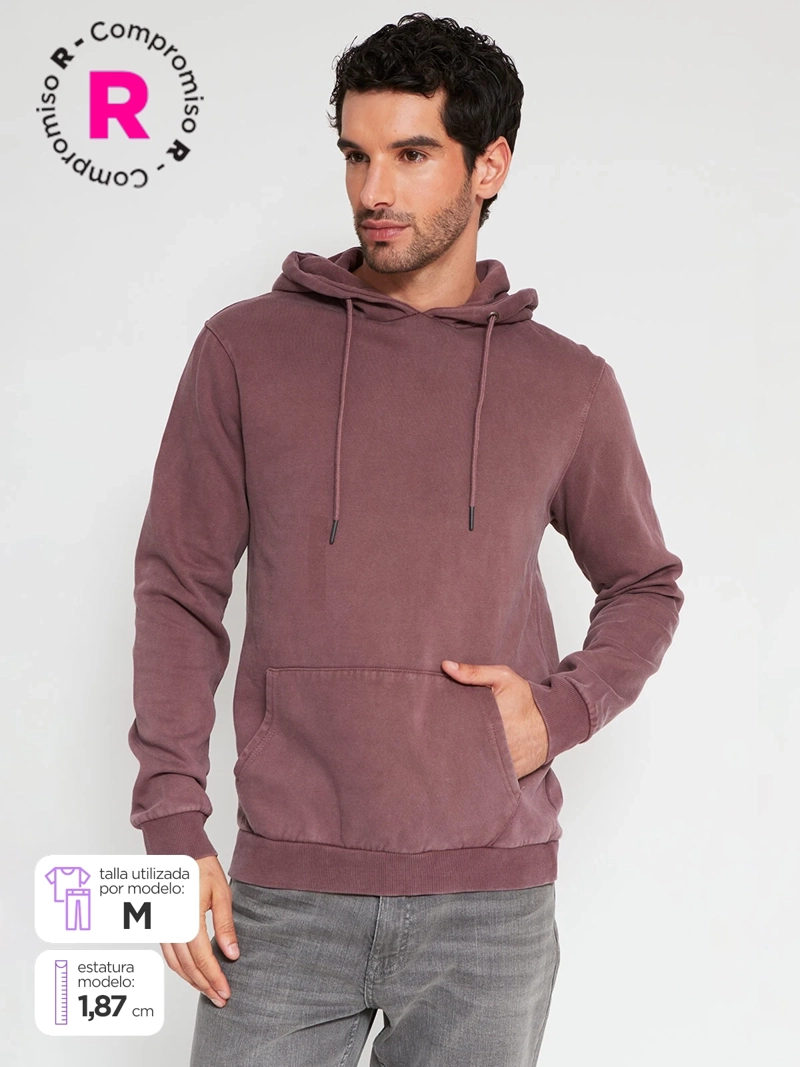 POLERÓN HOMBRE BARBADOS ALGODÓN CAPUCHA - 1