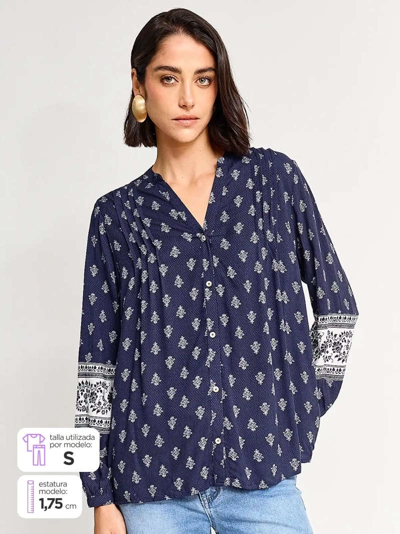 AZIZ BLUSA MUJER AZIZ MANGA LARGA