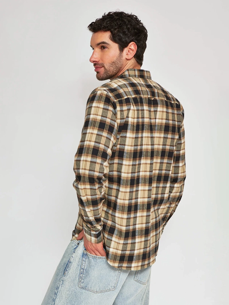 CAMISA HOMBRE HALF ALGODÓN MANGA LARGA - 2