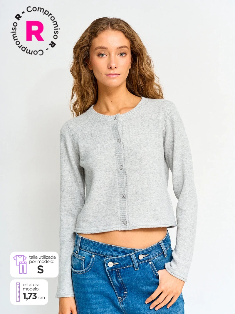 CARDIGAN MUJER INDEX BOTONES - 1