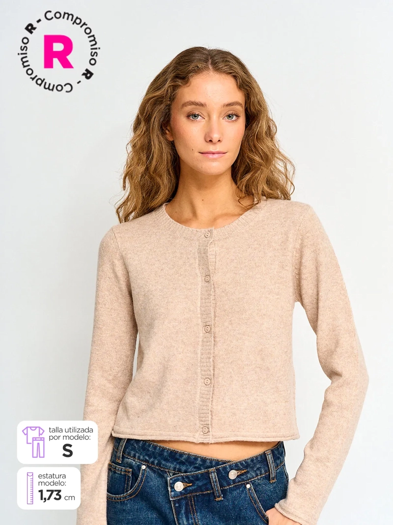 CARDIGAN MUJER INDEX BOTONES - 1
