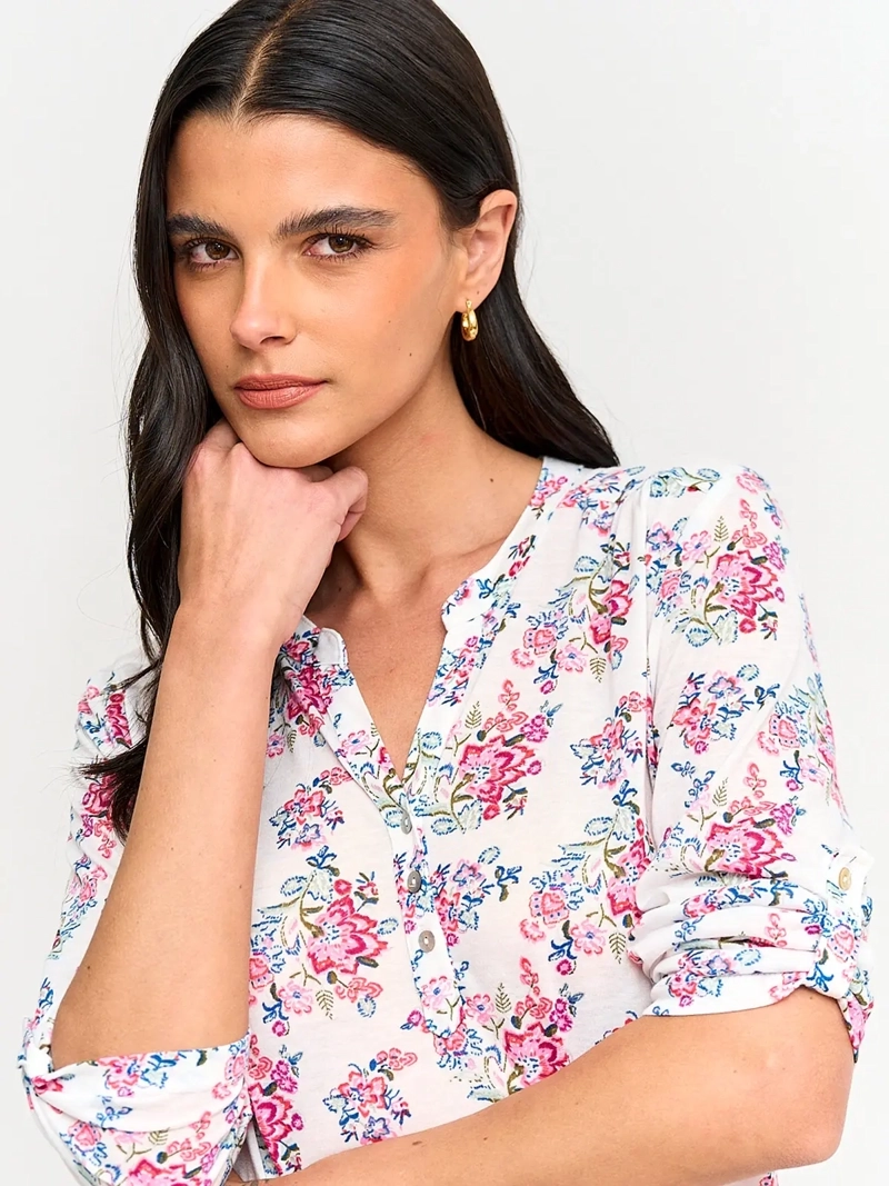 POLERA MUJER AZIZ MANGA 3/4 - 3