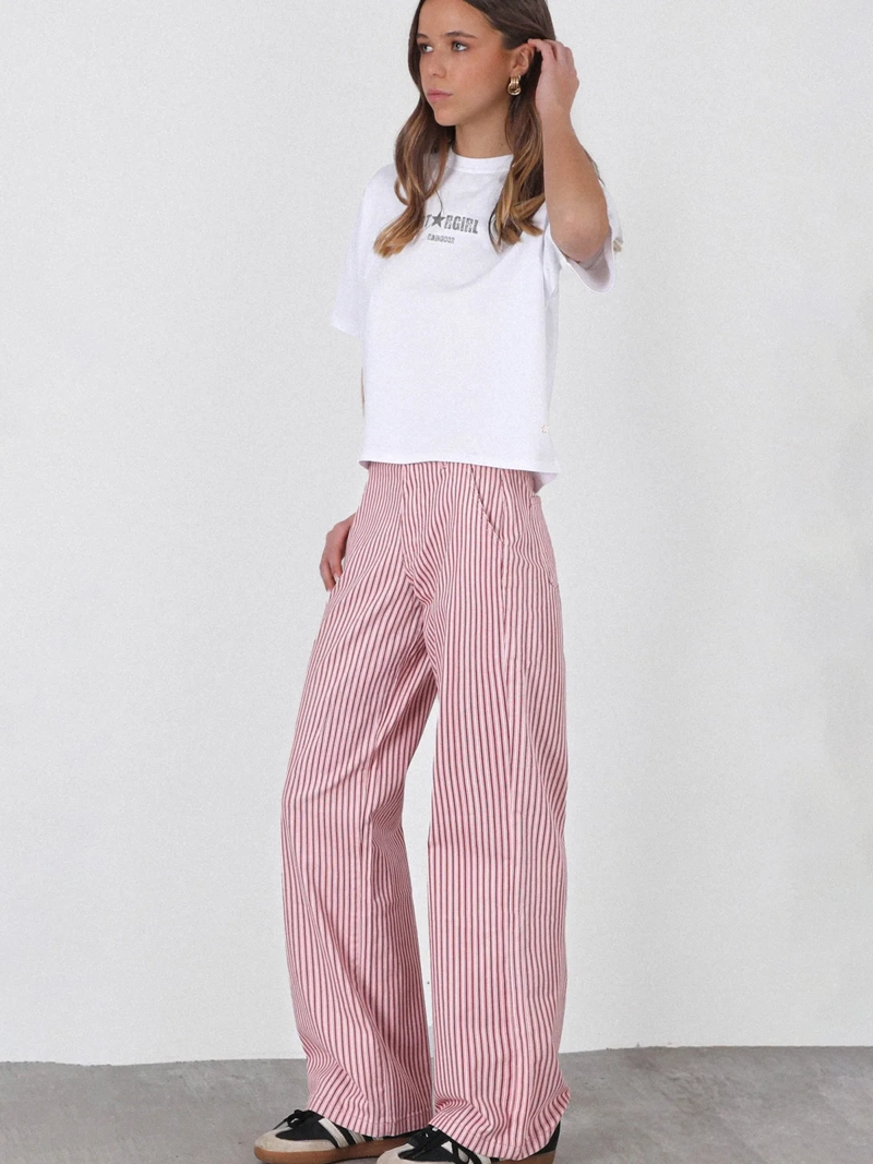 PANTALÓN MUJER RAINDOOR ALGODÓN RAYAS - 1