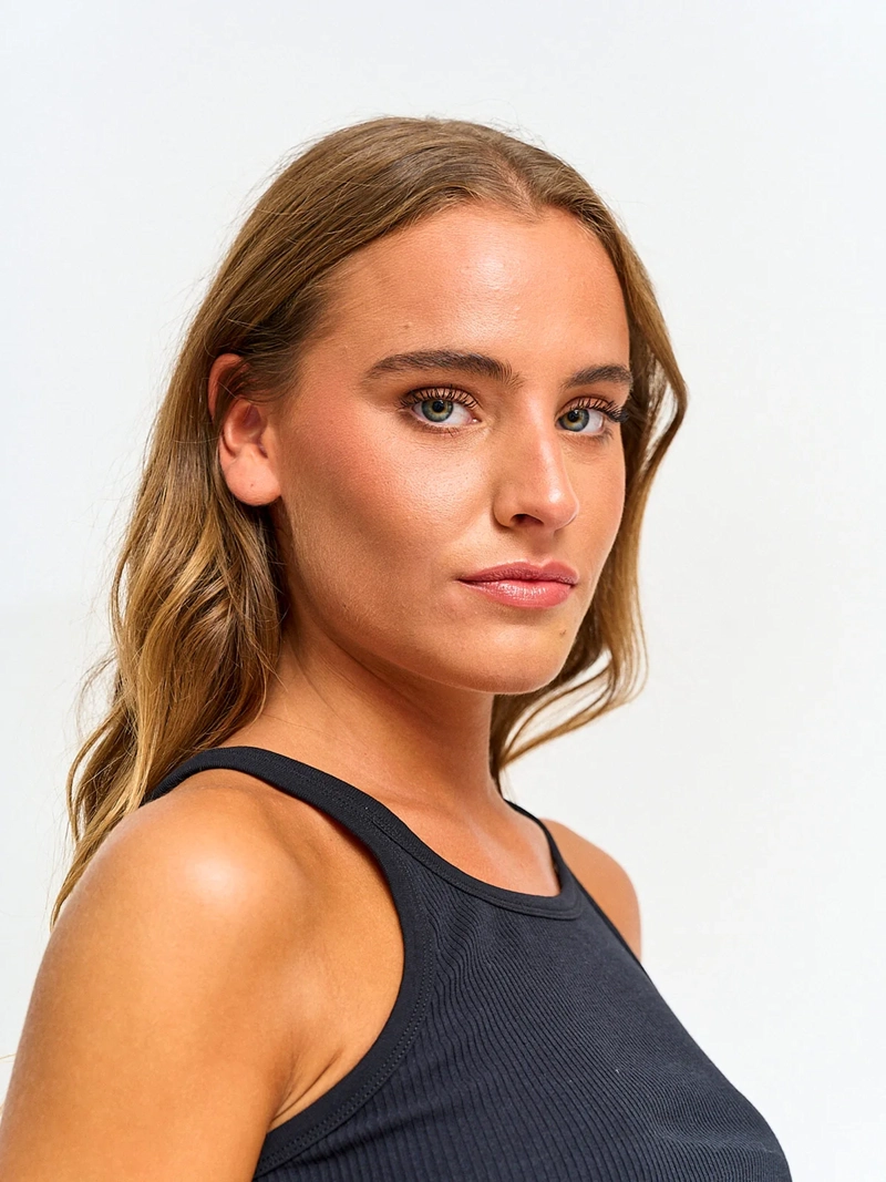 POLERA MUJER INDEX ALGODÓN SIN MANGAS RIB BÁSICA - 3