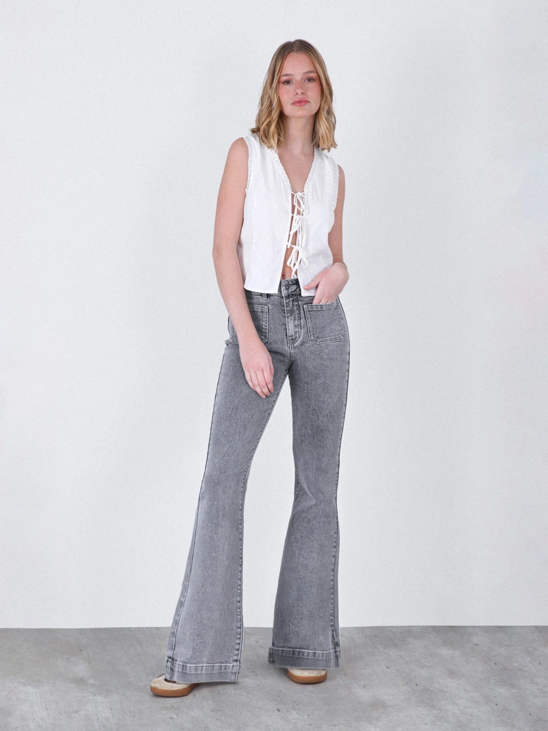 PANTALÓN MUJER RAINDOOR ALGODÓN FLARE - 1