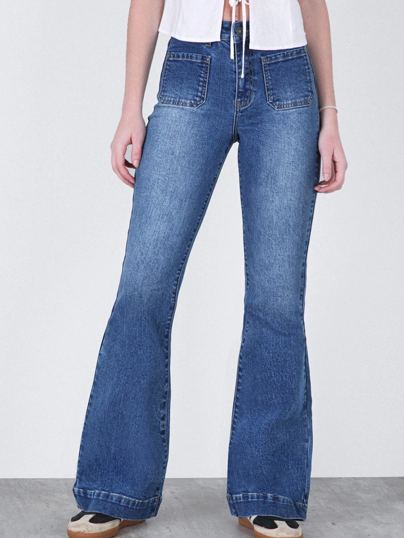 PANTALÓN MUJER RAINDOOR ALGODÓN FLARE - 2