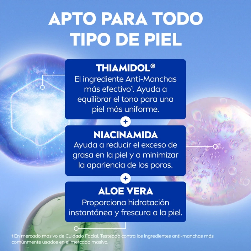 SÉRUM ANTIMANCHAS NIVEA LUMINOUS630 SKIN GLOW CON THIAMIDOL Y NIACINAMIDA 30 ML - 6