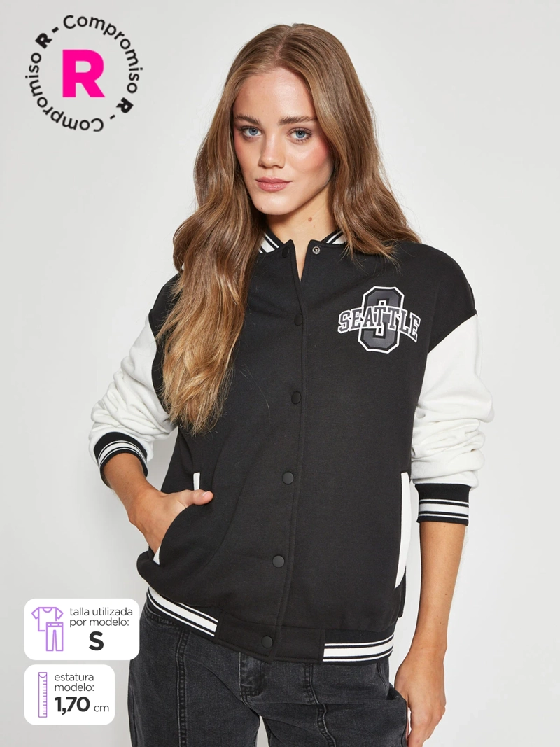 CHAQUETA MUJER INDEX ALGODÓN BOMBER - 1