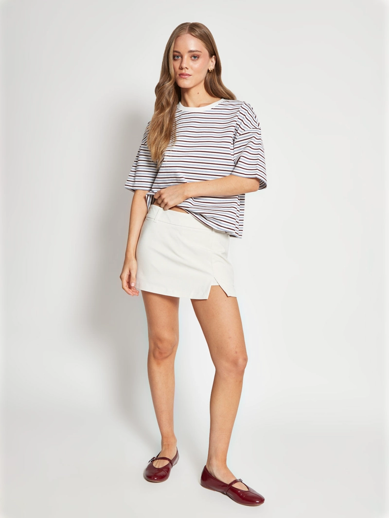 POLERA MUJER INDEX ALGODÓN MANGA CORTA BÁSICA - 4
