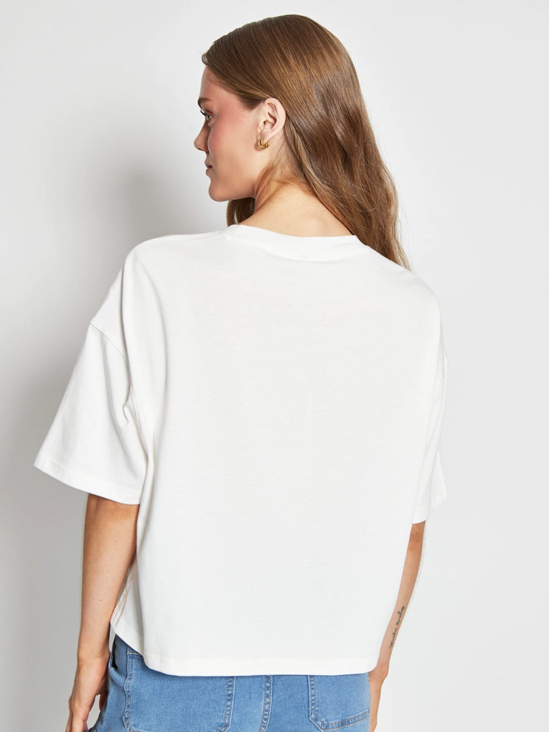 POLERA MUJER INDEX ALGODÓN MANGA CORTA BÁSICA - 2
