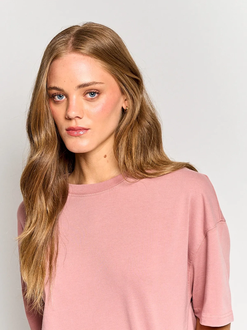 POLERA MUJER INDEX ALGODÓN MANGA CORTA BÁSICA - 3