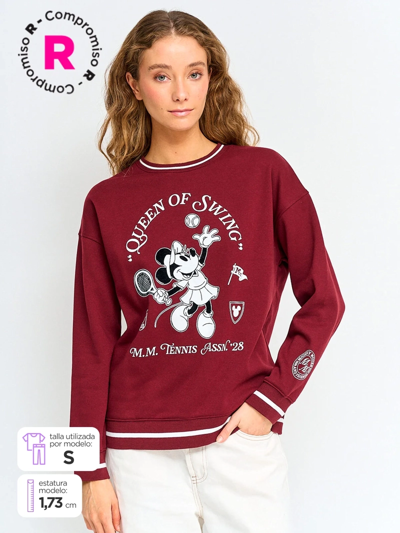 POLERÓN MUJER INDEX ALGODÓN MANGA LARGA DISNEY - 1
