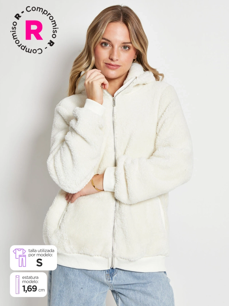 POLERÓN MUJER INDEX MANGA LARGA SHERPA - 1