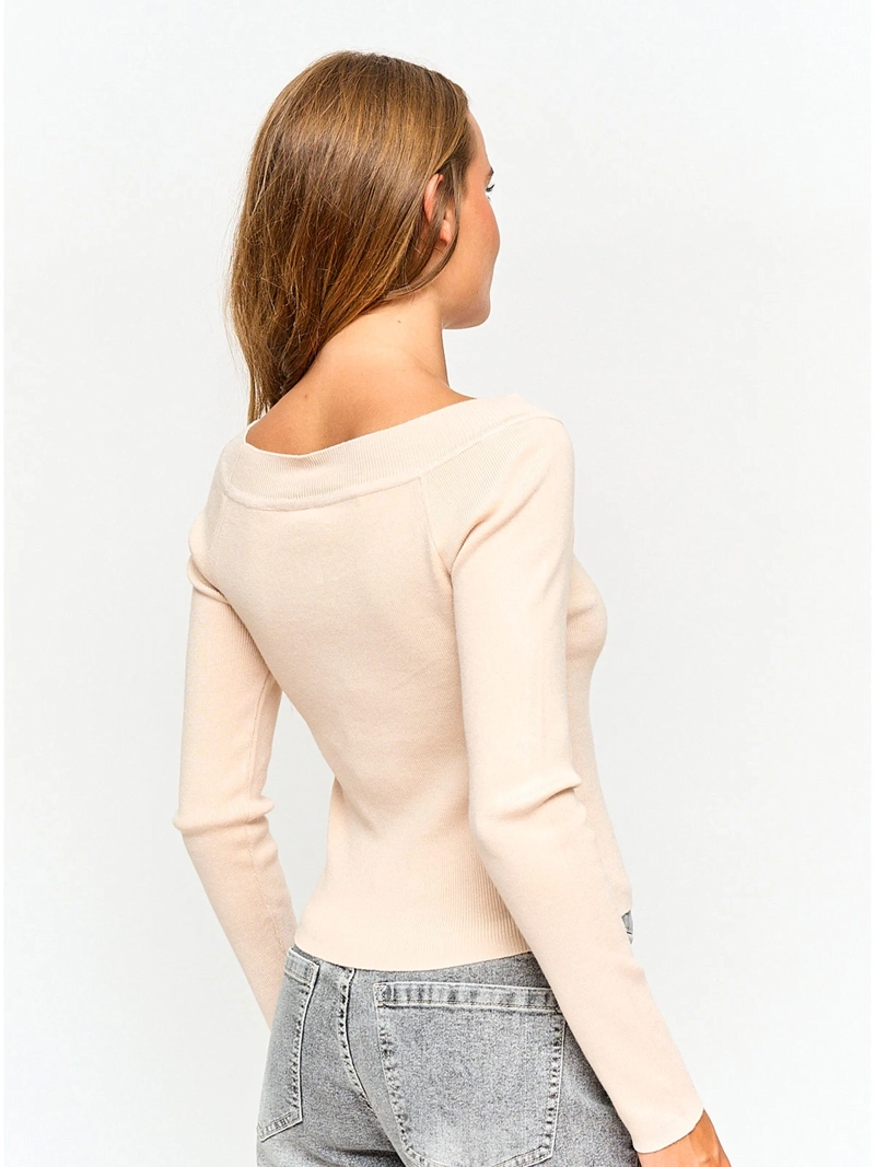 SWEATER MUJER INDEX MANGA LARGA HOMBROS DESCUBIERTOS - 2
