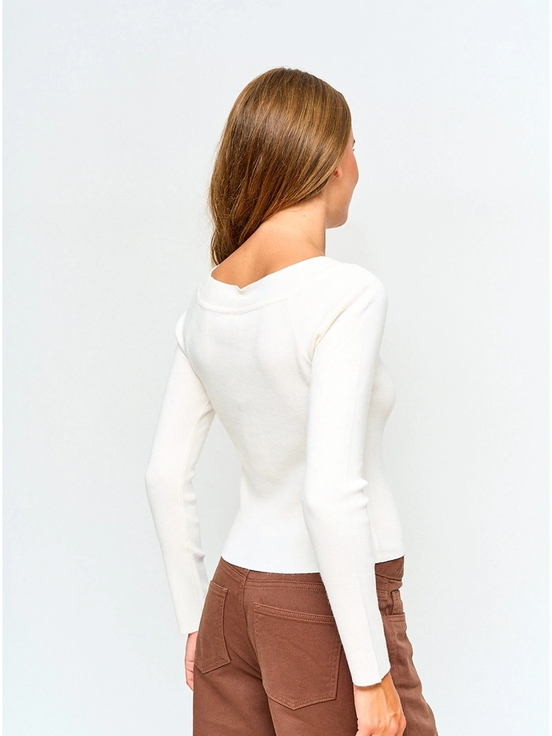 SWEATER MUJER INDEX MANGA LARGA HOMBROS DESCUBIERTOS - 2