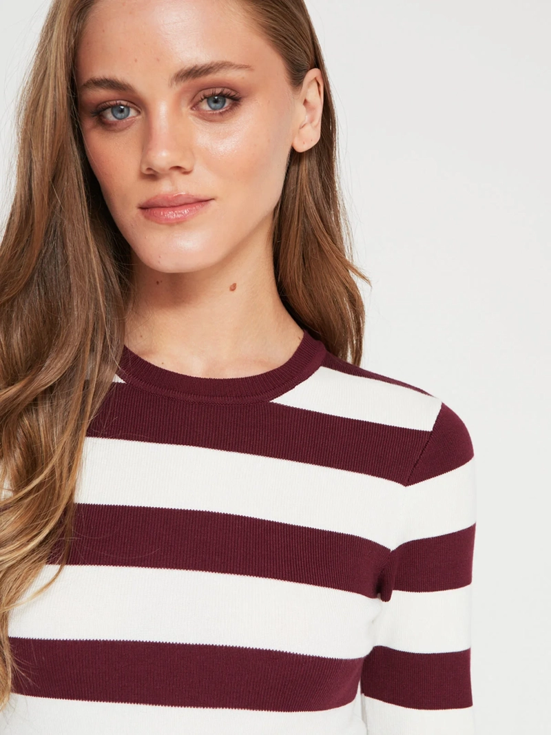 SWEATER MUJER INDEX MANGA LARGA BÁSICO - 3
