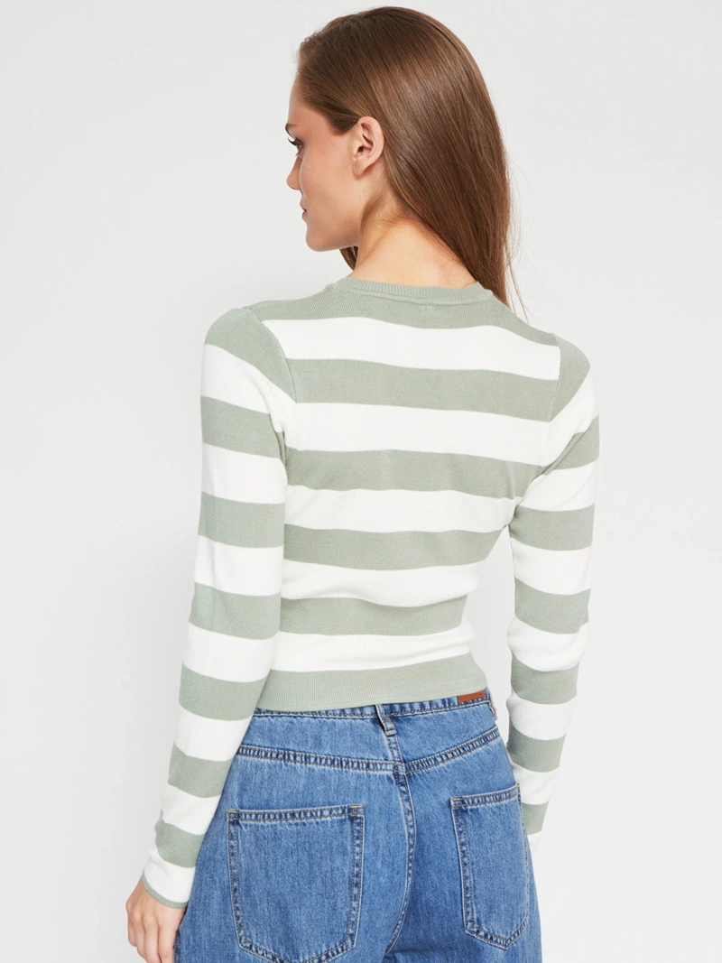 SWEATER MUJER INDEX MANGA LARGA BÁSICO - 2